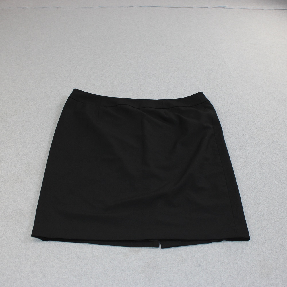 Calvin Klein Skirt Women 14 Black Lined Knee Length Workwear Office Capsule Prep